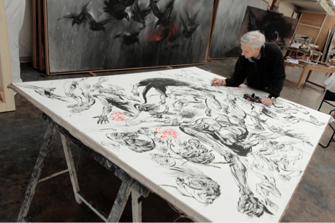 VLADIMIR VELICKOVIC, the large drawing