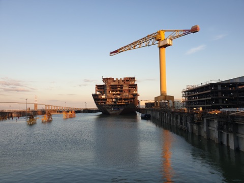 THE CHANTIERS DE L’ATLANTIQUE, the largest shipyard in Europe